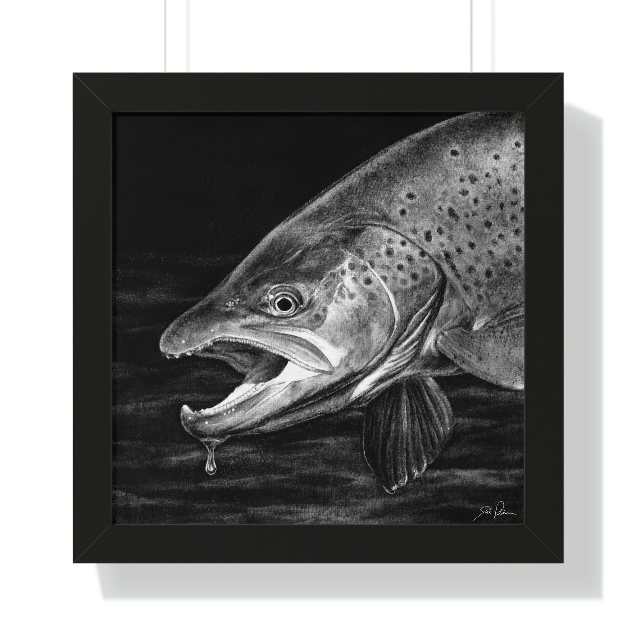 "Brown Trout" Framed Paper Print