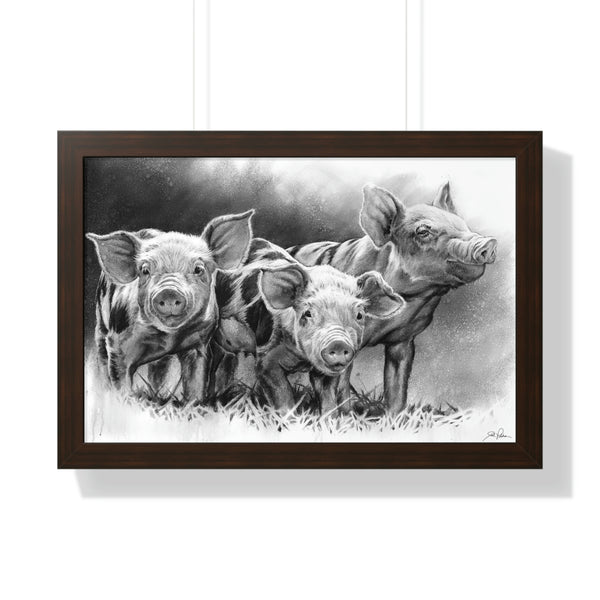 "Pig Tales" Framed Paper Print