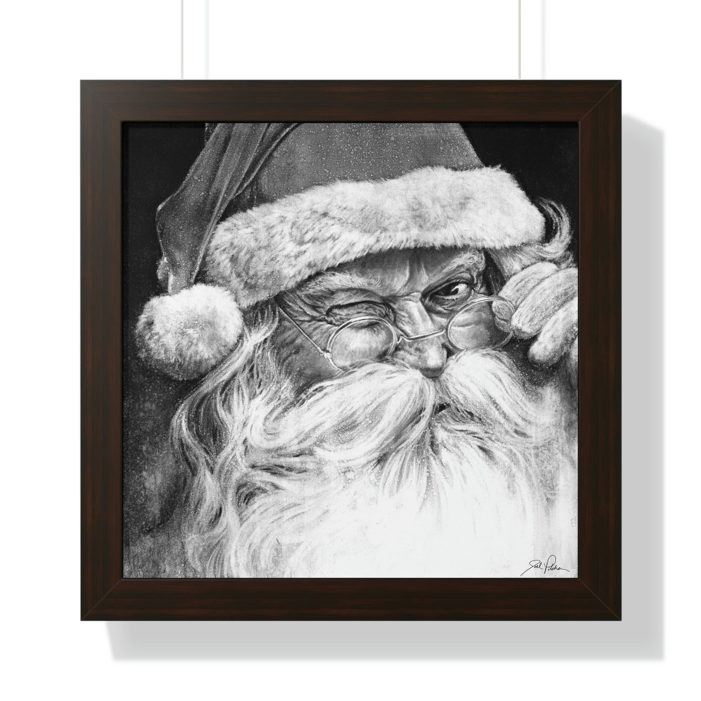 "Ol' Saint Nick" Framed Paper Print