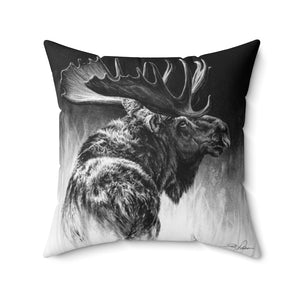 "Bull Moose" Square Pillow