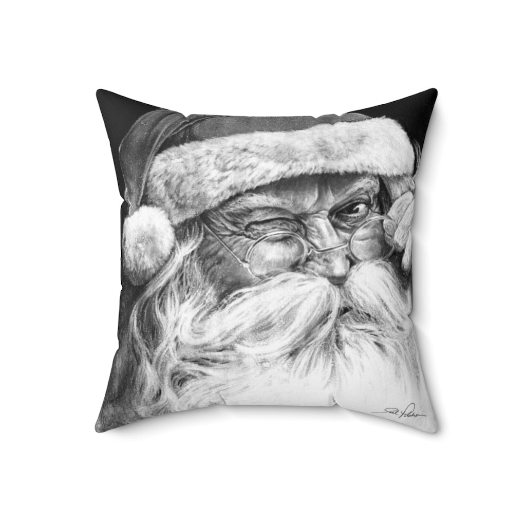 "Ol' Saint Nick" Square Pillow