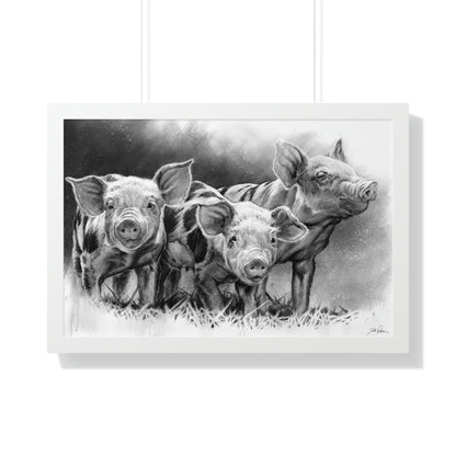 "Pig Tales" Framed Paper Print