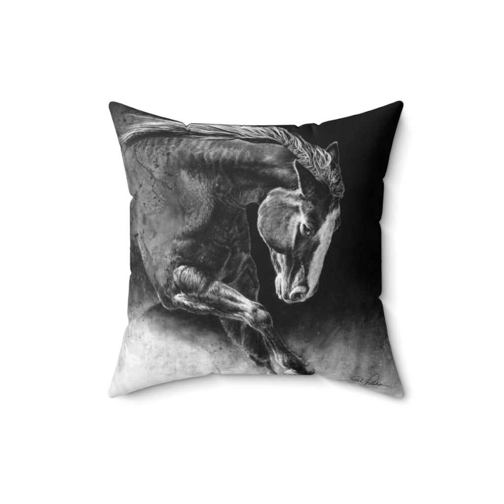 "Unbridled" Square Pillow