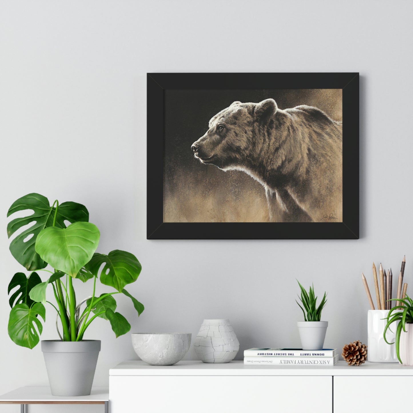 "Grizzly" Framed Paper Print