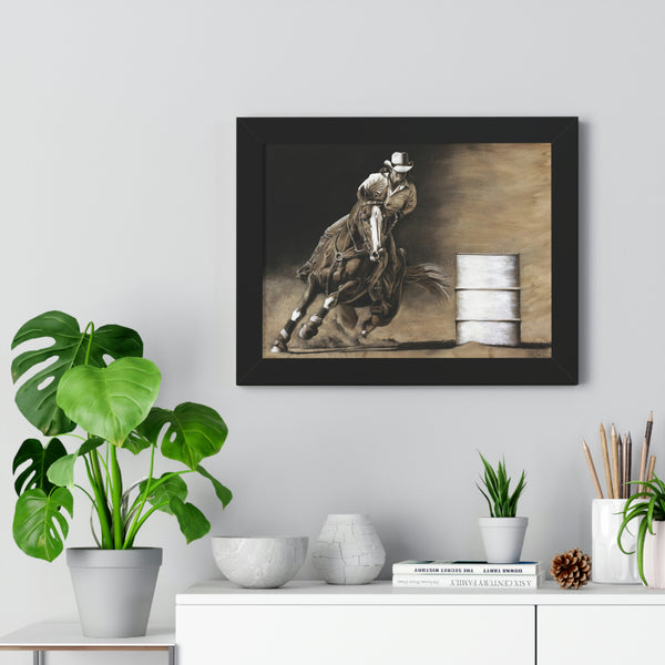"Turn and Burn" Framed Paper Print