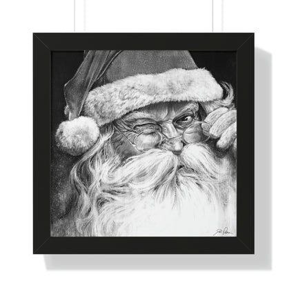 "Ol' Saint Nick" Framed Paper Print