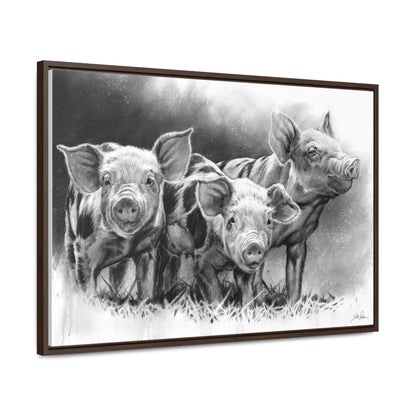 "Pig Tales" Gallery Wrapped/Framed Canvas