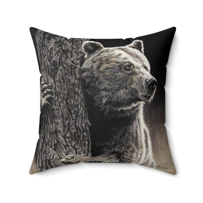 "Bear Hug" Square Pillow