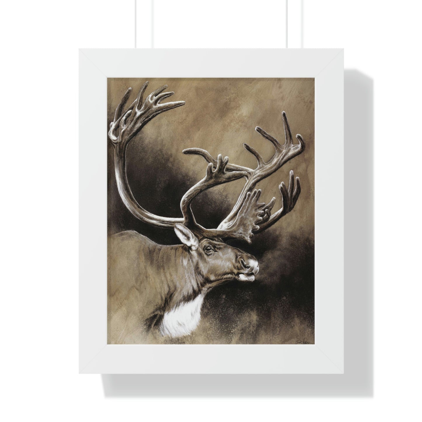 "Caribou" Framed Paper Print