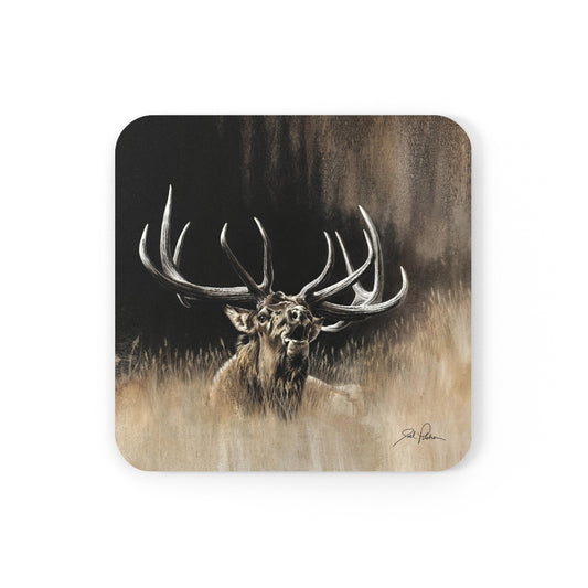 "Wake Up Call" Cork Back Coaster