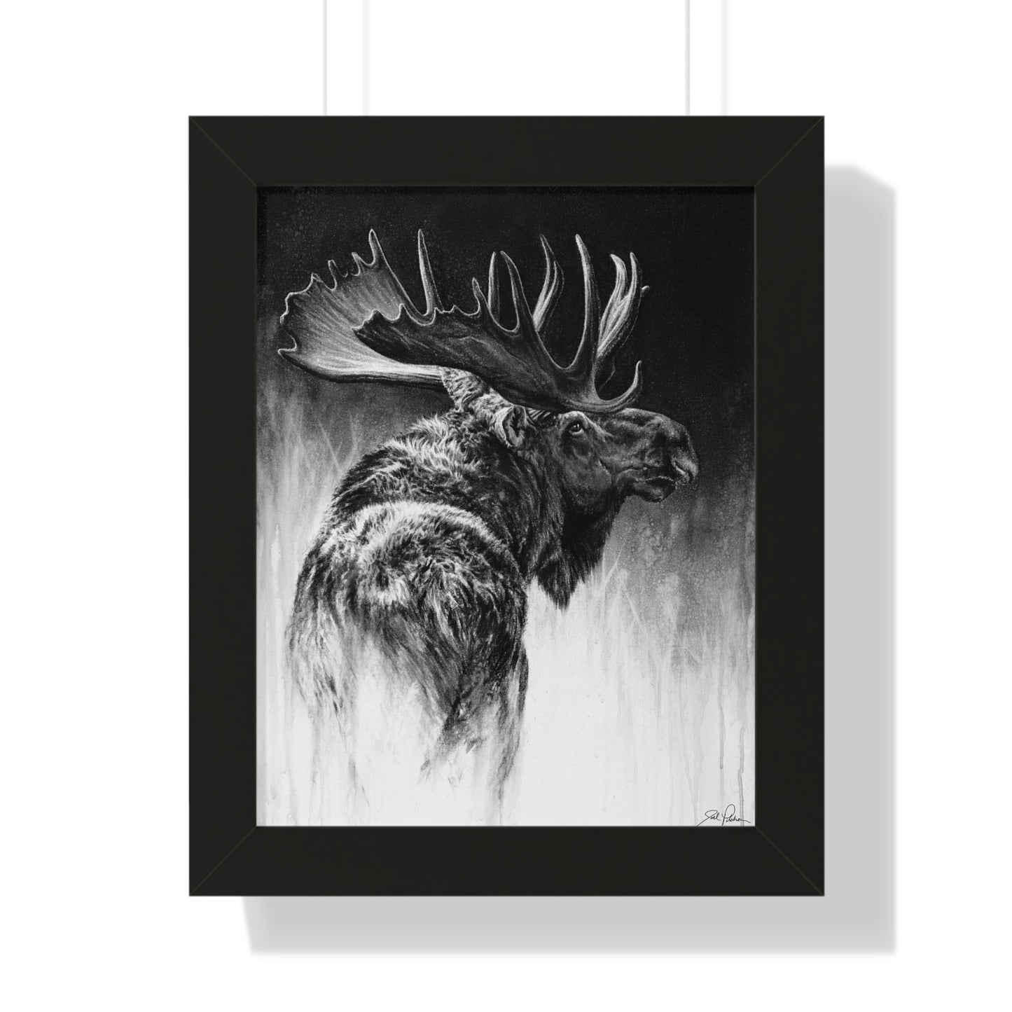 "Bull Moose" Framed Paper Print