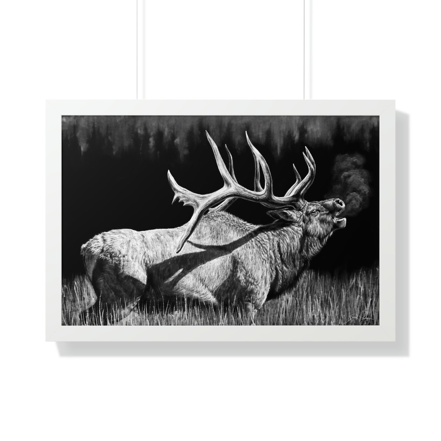 "Firebull" Framed Paper Print