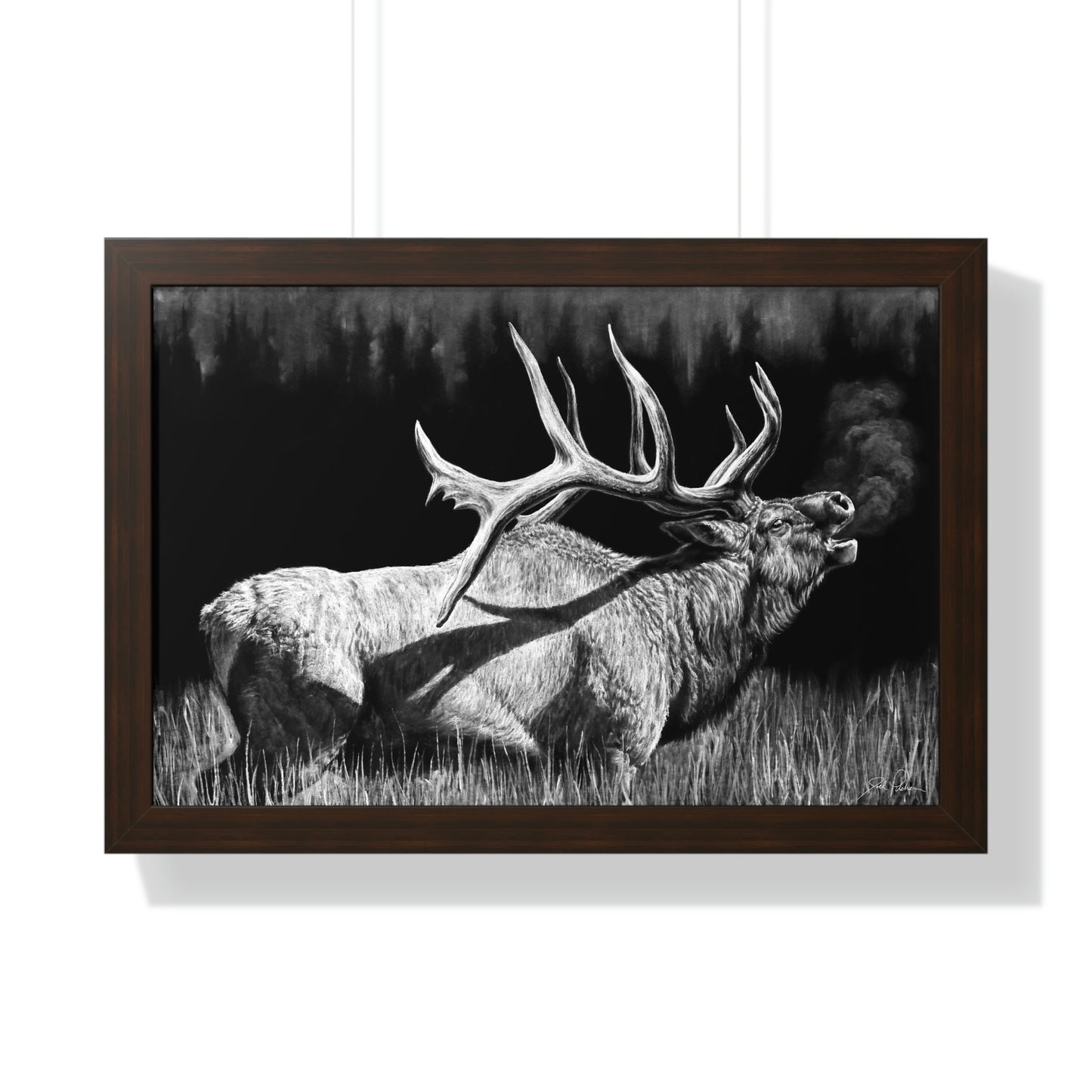 "Firebull" Framed Paper Print