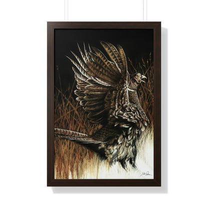 "Call of the Upland Pheasant" Framed Paper Print