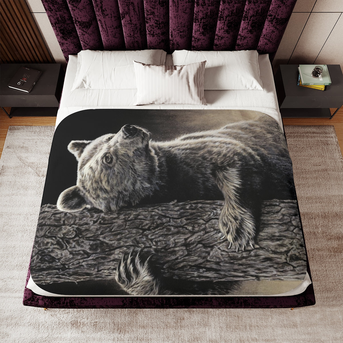 "Bear Hug" Sherpa Blanket