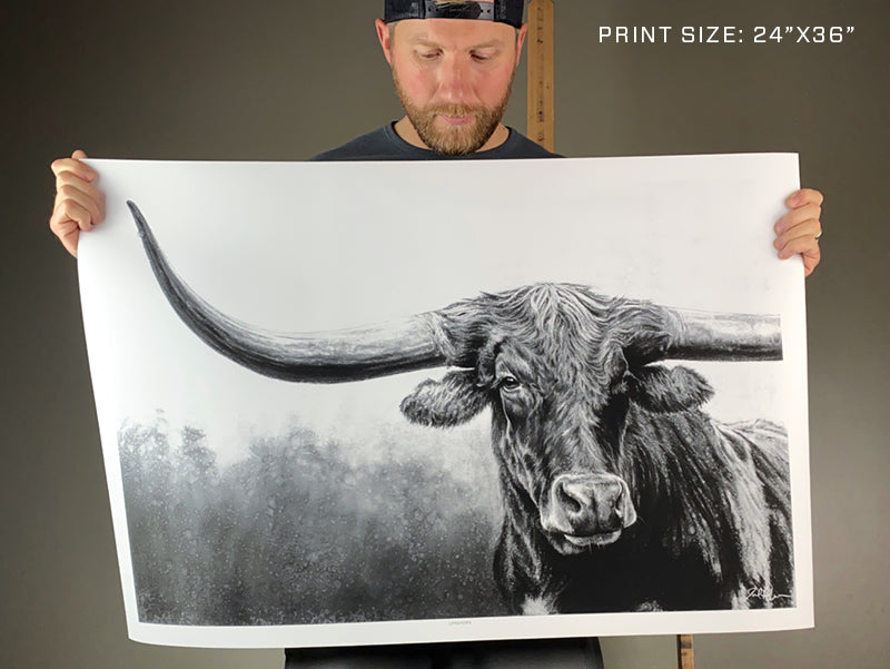 "Longhorn" Print