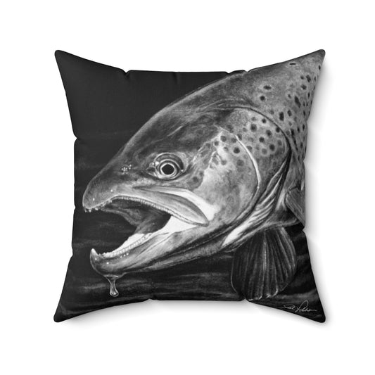 "Brown Trout" Square Pillow