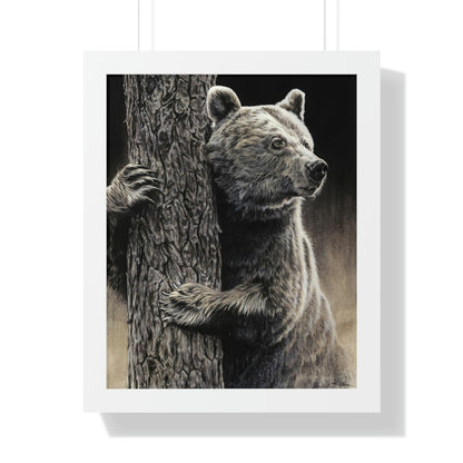 "Bear Hug" Framed Paper Print