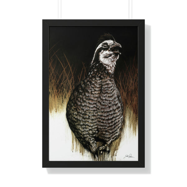 "Call of the Upland Quail" Framed Paper Print