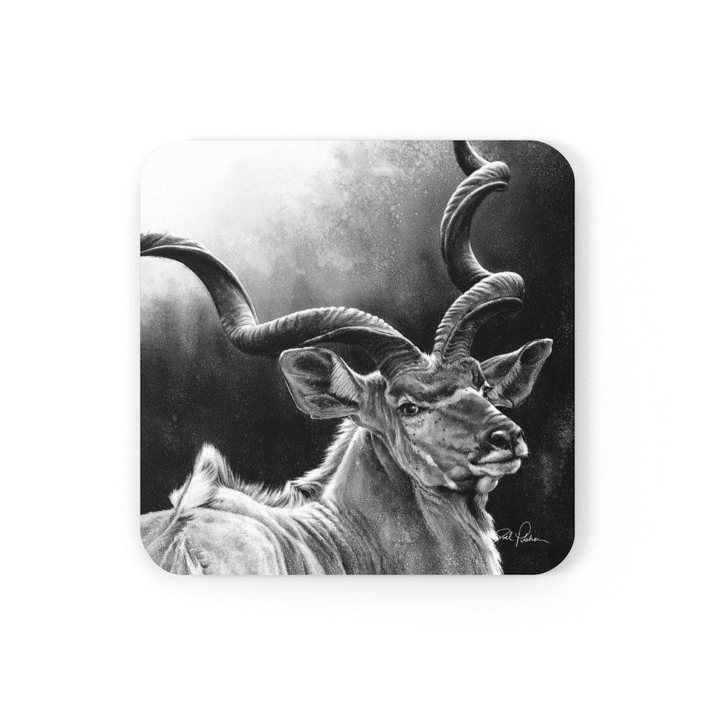 "Kudu" Cork Back Coaster