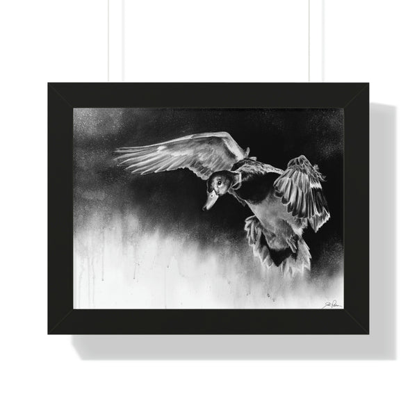 "Controlled Descent" Framed Paper Print