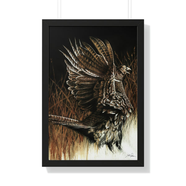 "Call of the Upland Pheasant" Framed Paper Print