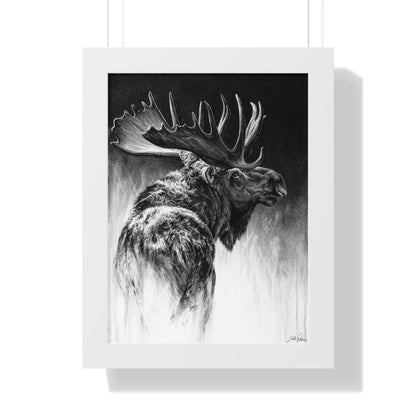 "Bull Moose" Framed Paper Print