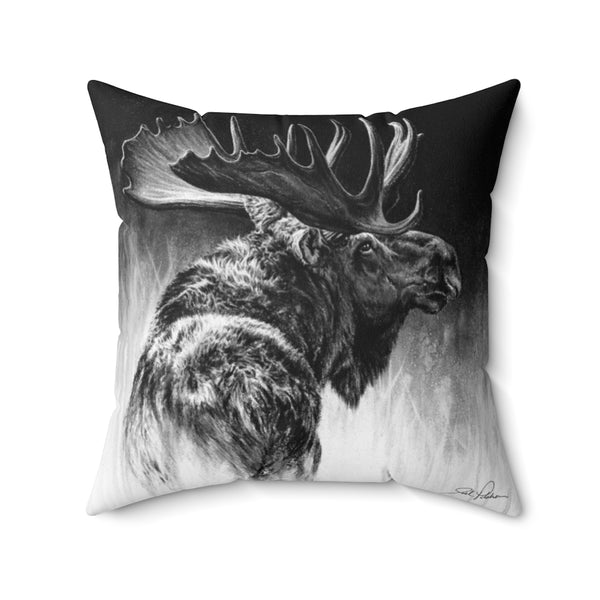 "Bull Moose" Square Pillow