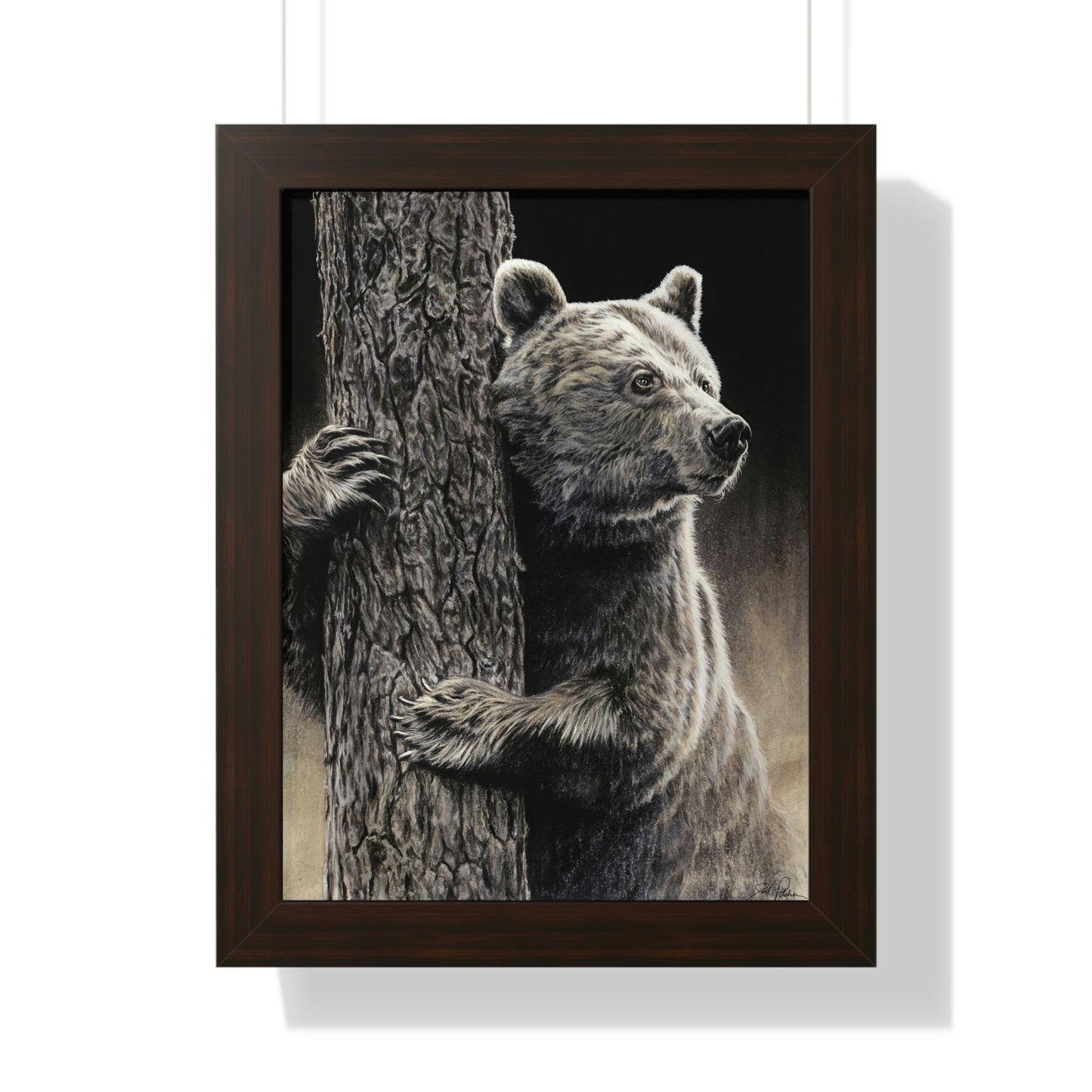 "Bear Hug" Framed Paper Print