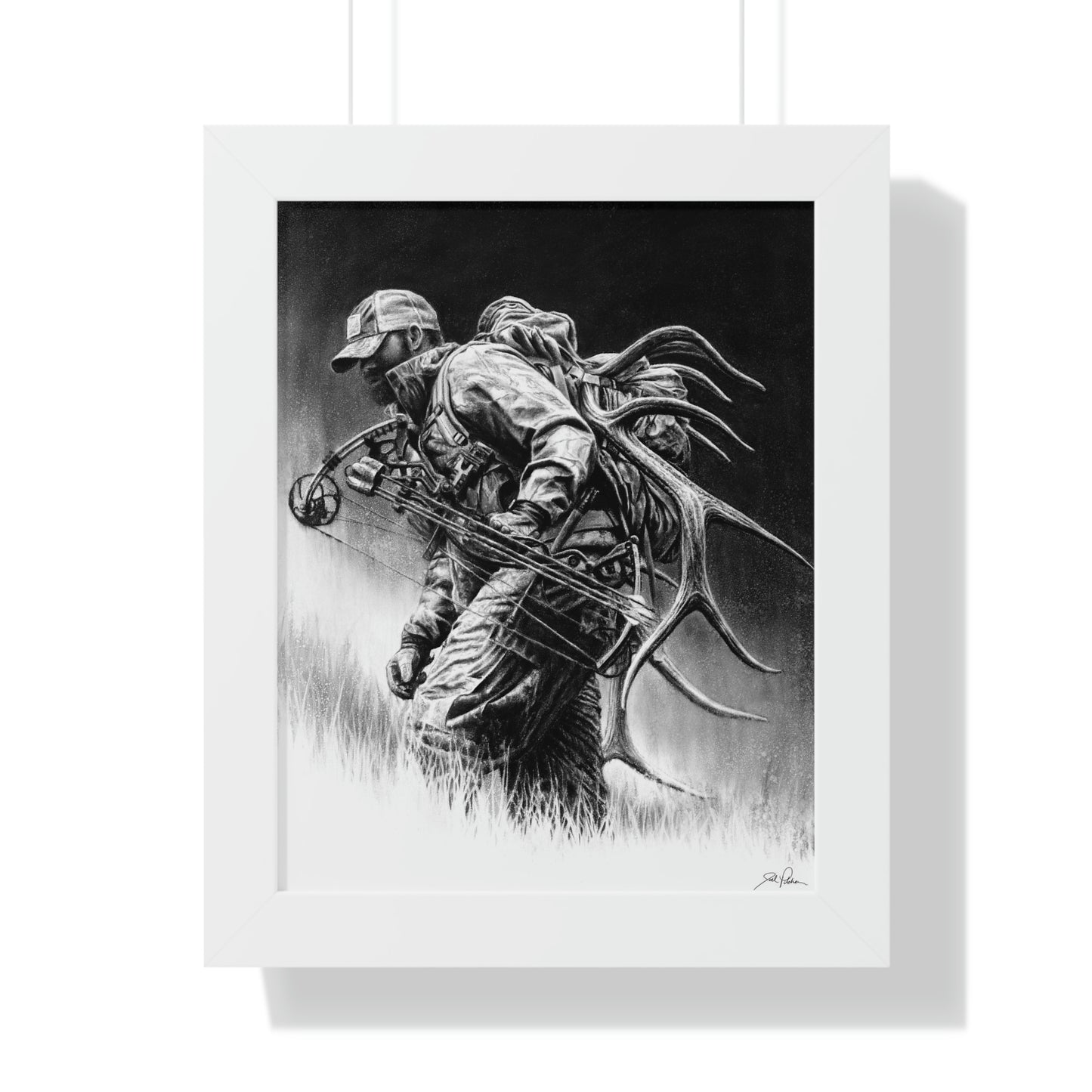 "Uphill Battle" Framed Paper Print