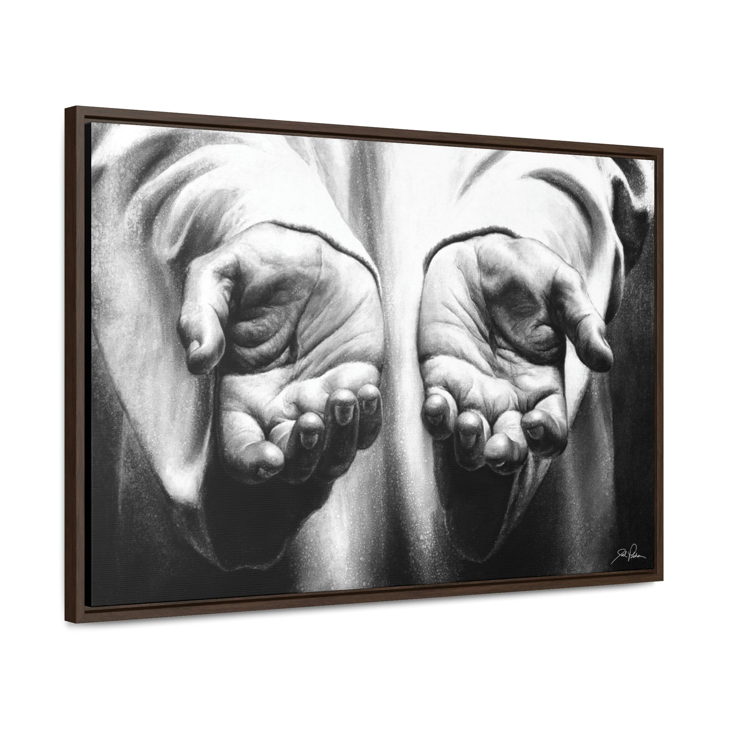 "His Hands" Gallery Wrapped/Framed Canvas