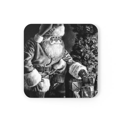 "Secret Santa" Cork Back Coaster