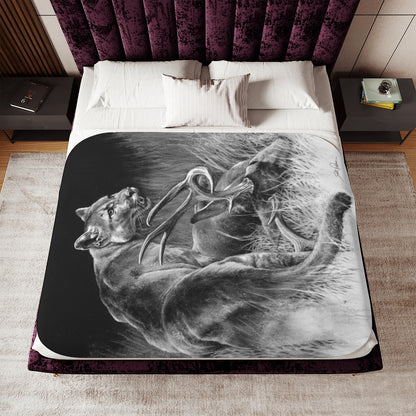 "Food Chain" Sherpa Blanket