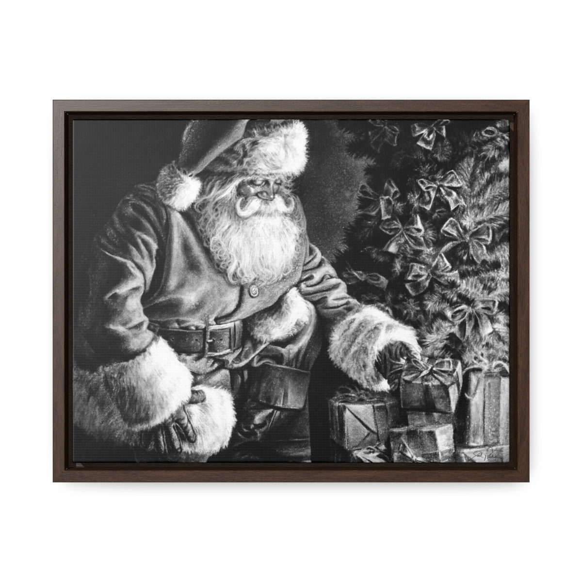 "Secret Santa" Gallery Wrapped/Framed Canvas