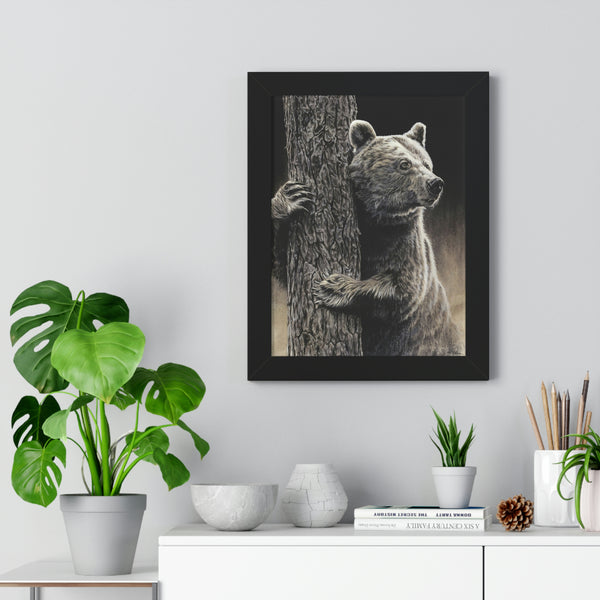 "Bear Hug" Framed Paper Print