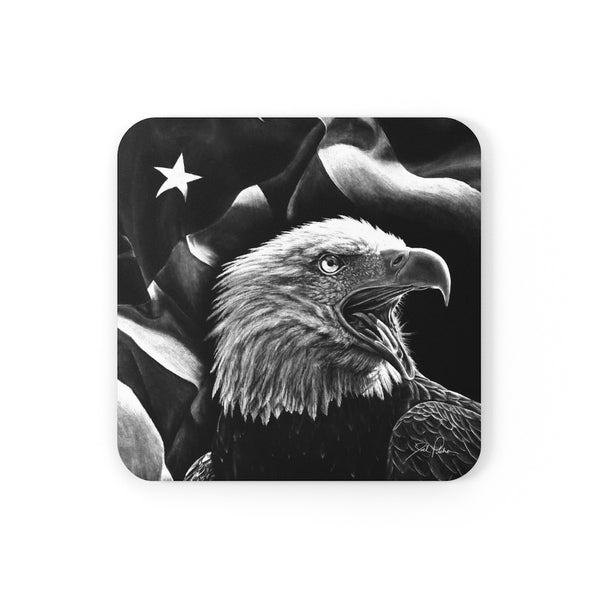 "American Eagle" Cork Back Coaster