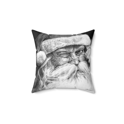 "Ol' Saint Nick" Square Pillow