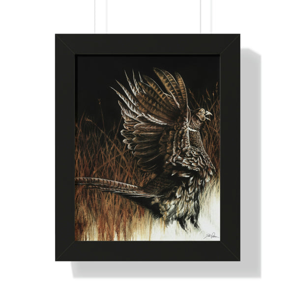 "Call of the Upland Pheasant" Framed Paper Print
