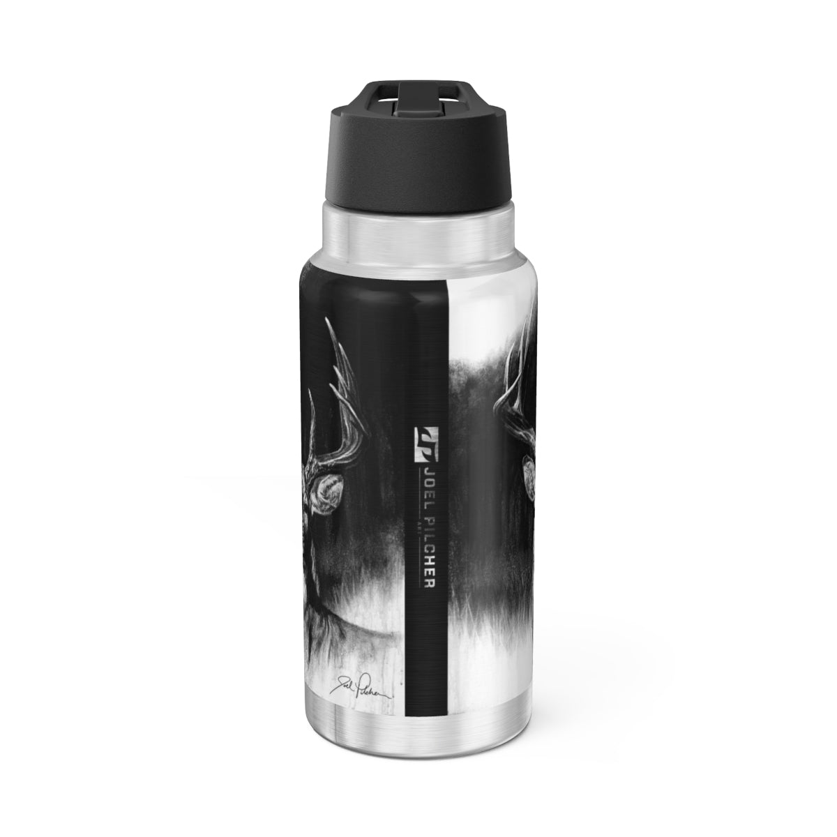 "Whitetail" 32oz Stainless Steel Bottle