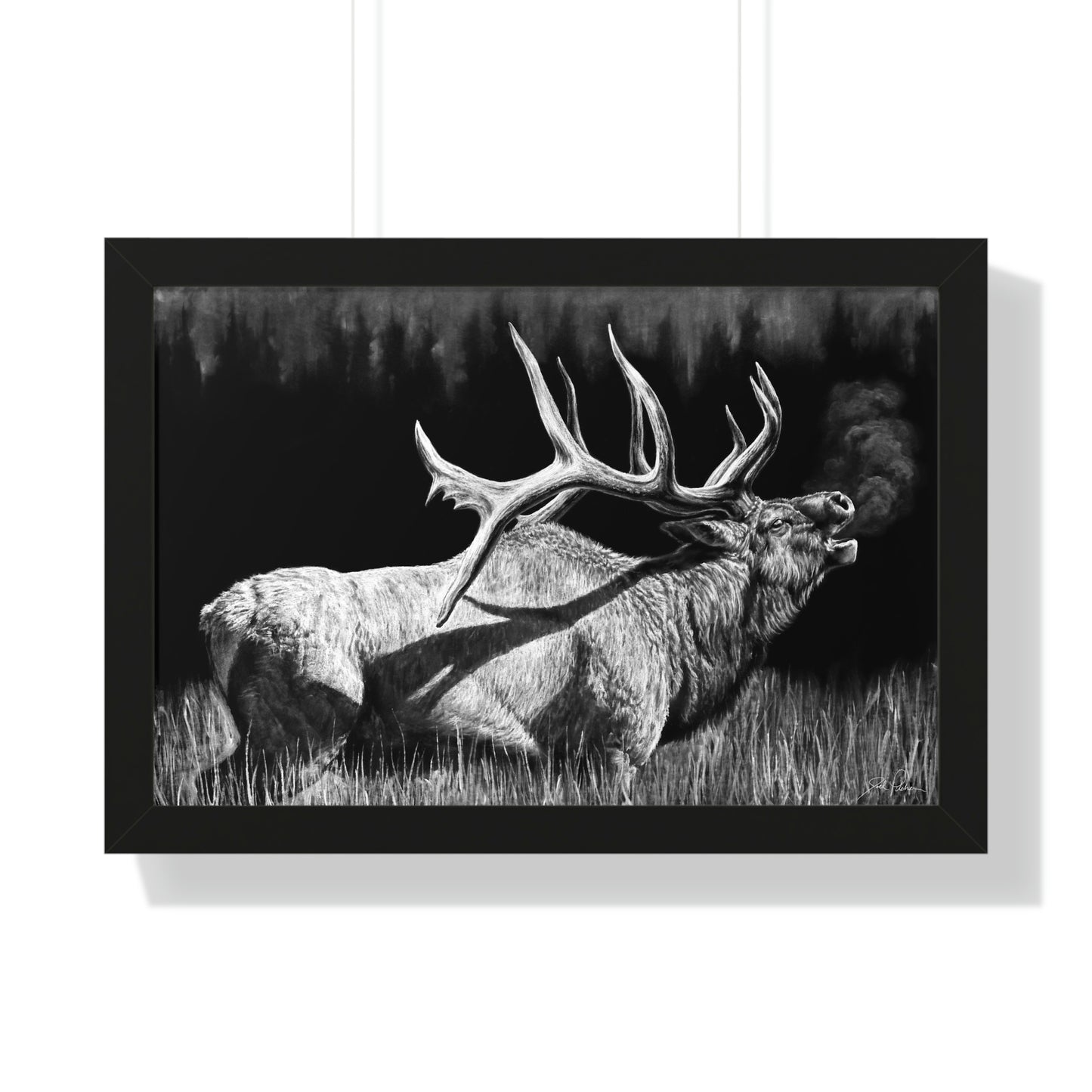 "Firebull" Framed Paper Print