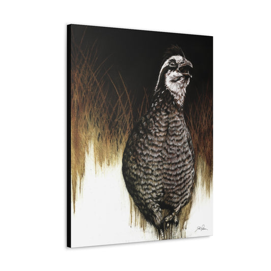 "Call of the Uplands Quail" Gallery Wrapped Canvas