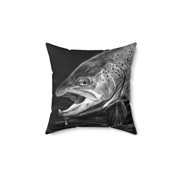 "Brown Trout" Square Pillow