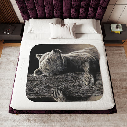 "Bear Hug" Sherpa Blanket