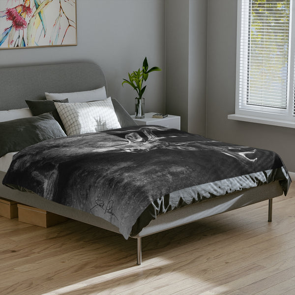 "Jaw Dropper" Velveteen Minky Blanket